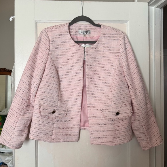 Women's Pink Tweed Jacket - Picture 1 of 4